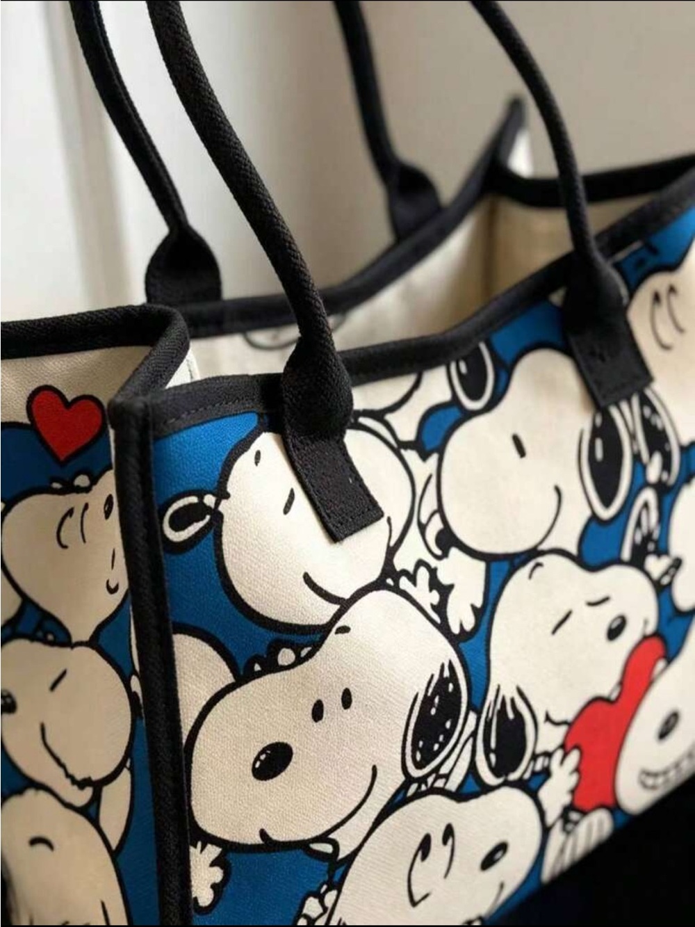 Snoopy Graphic Print Canvas Tote Bag NEW 🏷️ - Picture 5 of 6